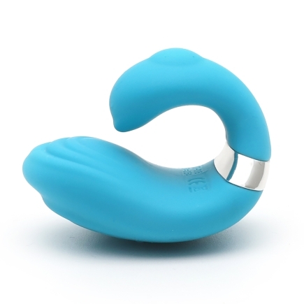 Emojibator vibrator Queeni Finger shown in hand for scale