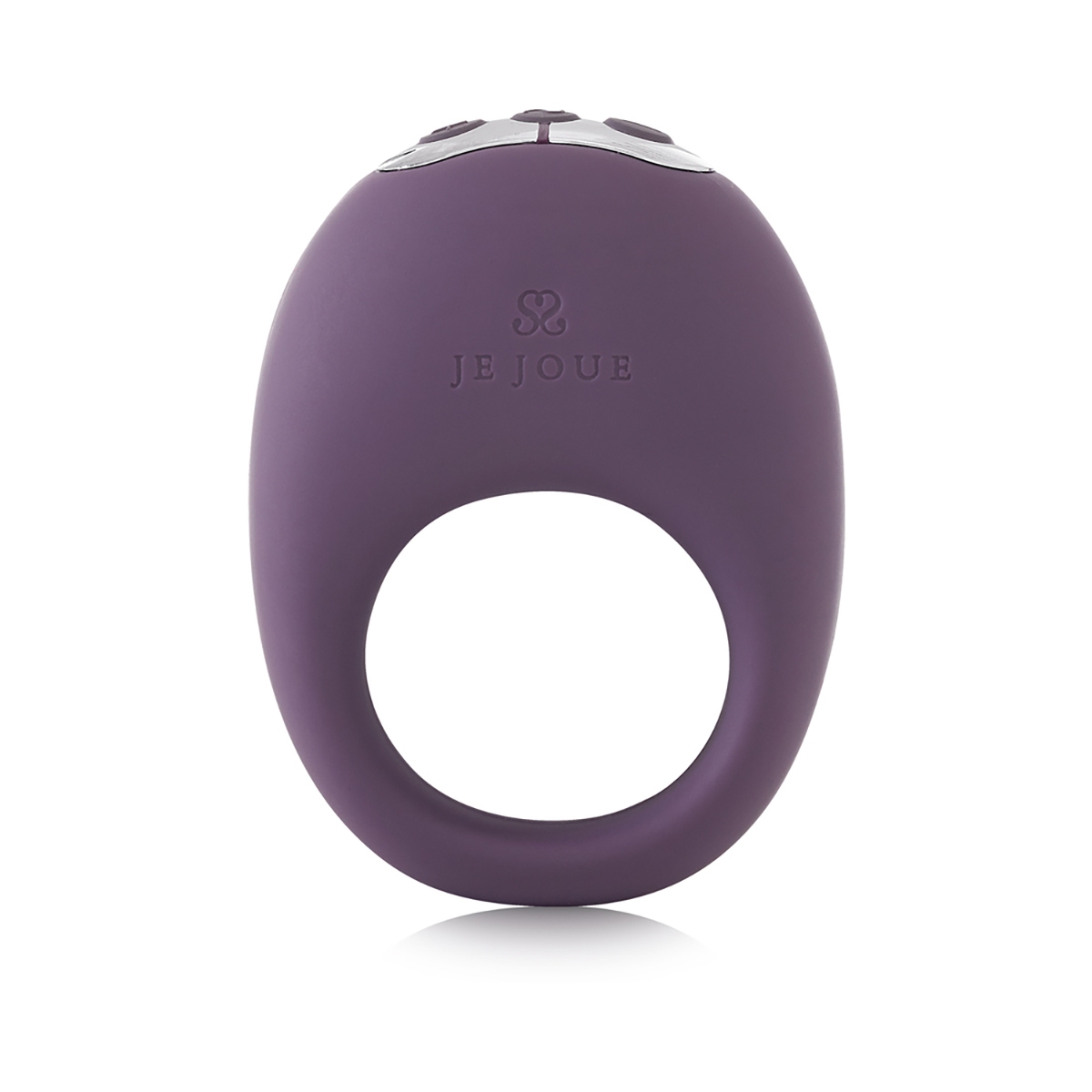 Close-up of the Midnight Je Joue vibrator for texture detail