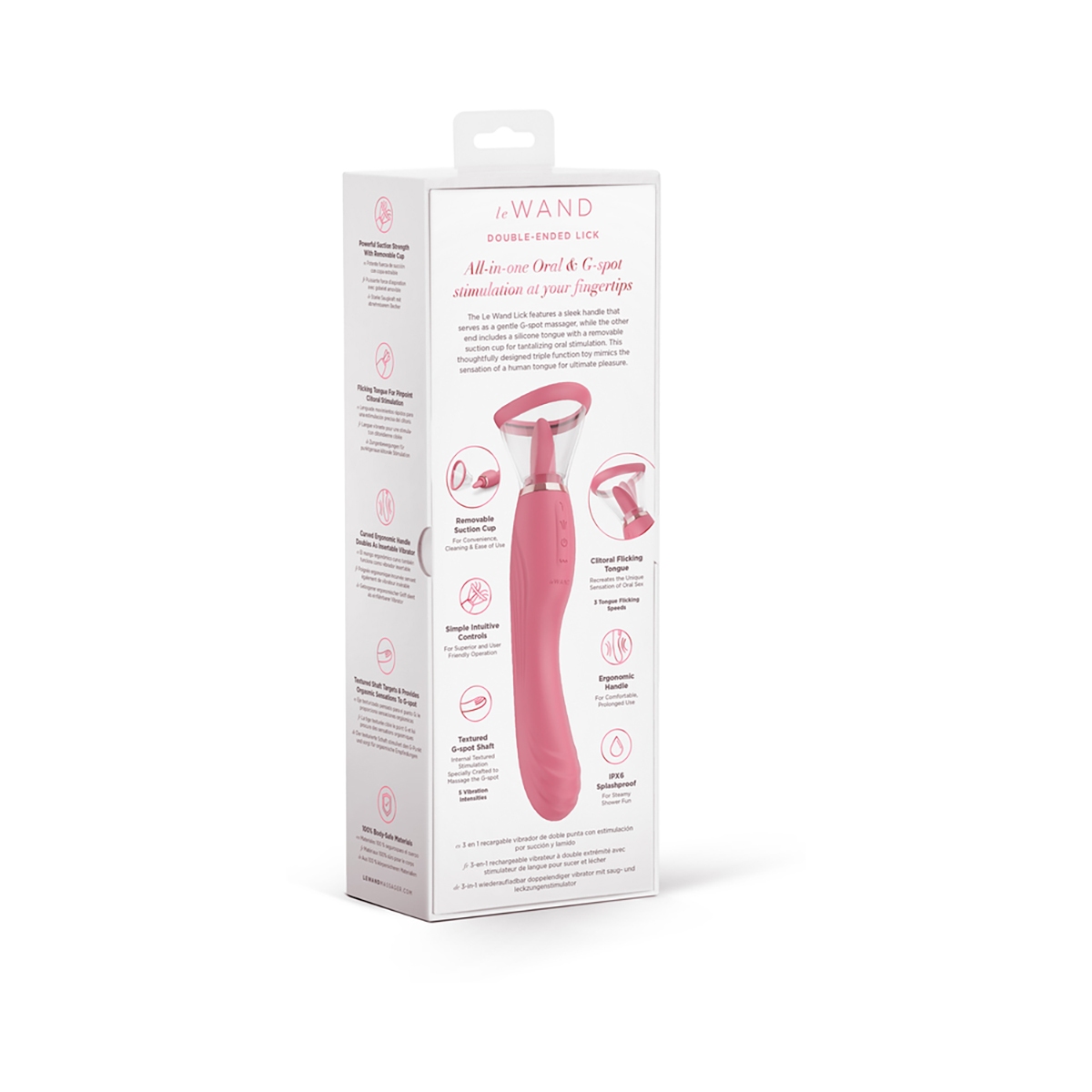 Close-up of the  Le Wand vibrator for texture detail