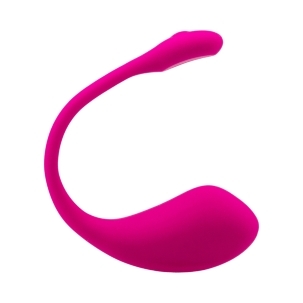 Lovense vibrator Lush 2 Egg shown in hand for scale