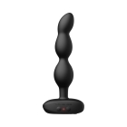 Lovense vibrator Ridge and Rotating Anal Beads shown in hand for scale