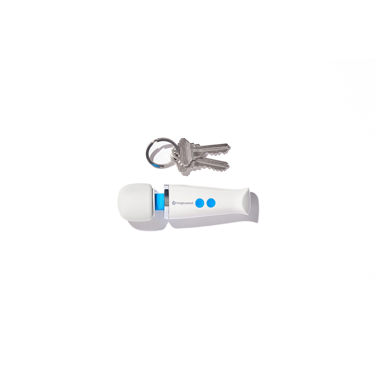 Close-up of the  Magic Wand vibrator for texture detail
