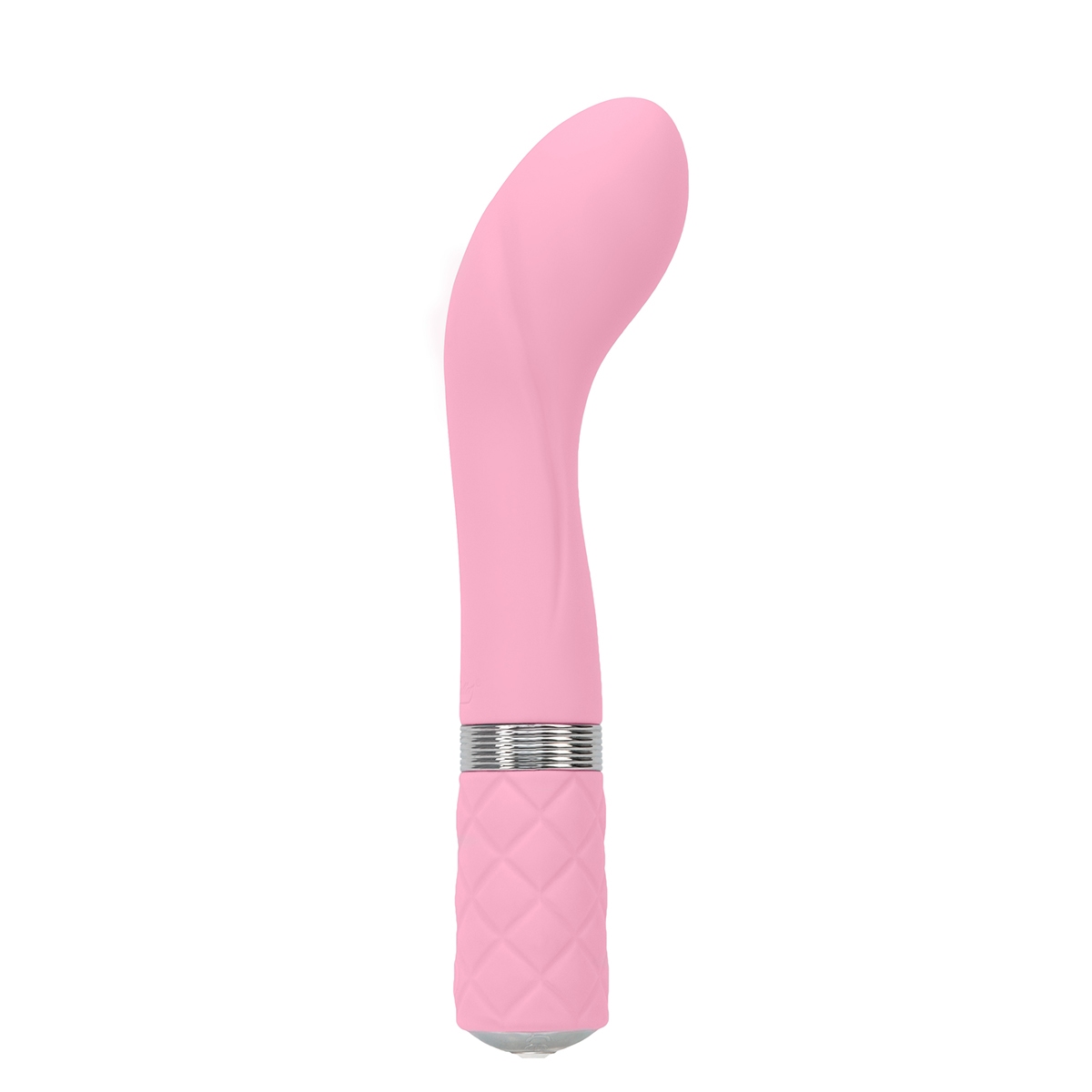 Pink BMS vibrator Pillow Talk Sassy G-Spot shown in hand for scale