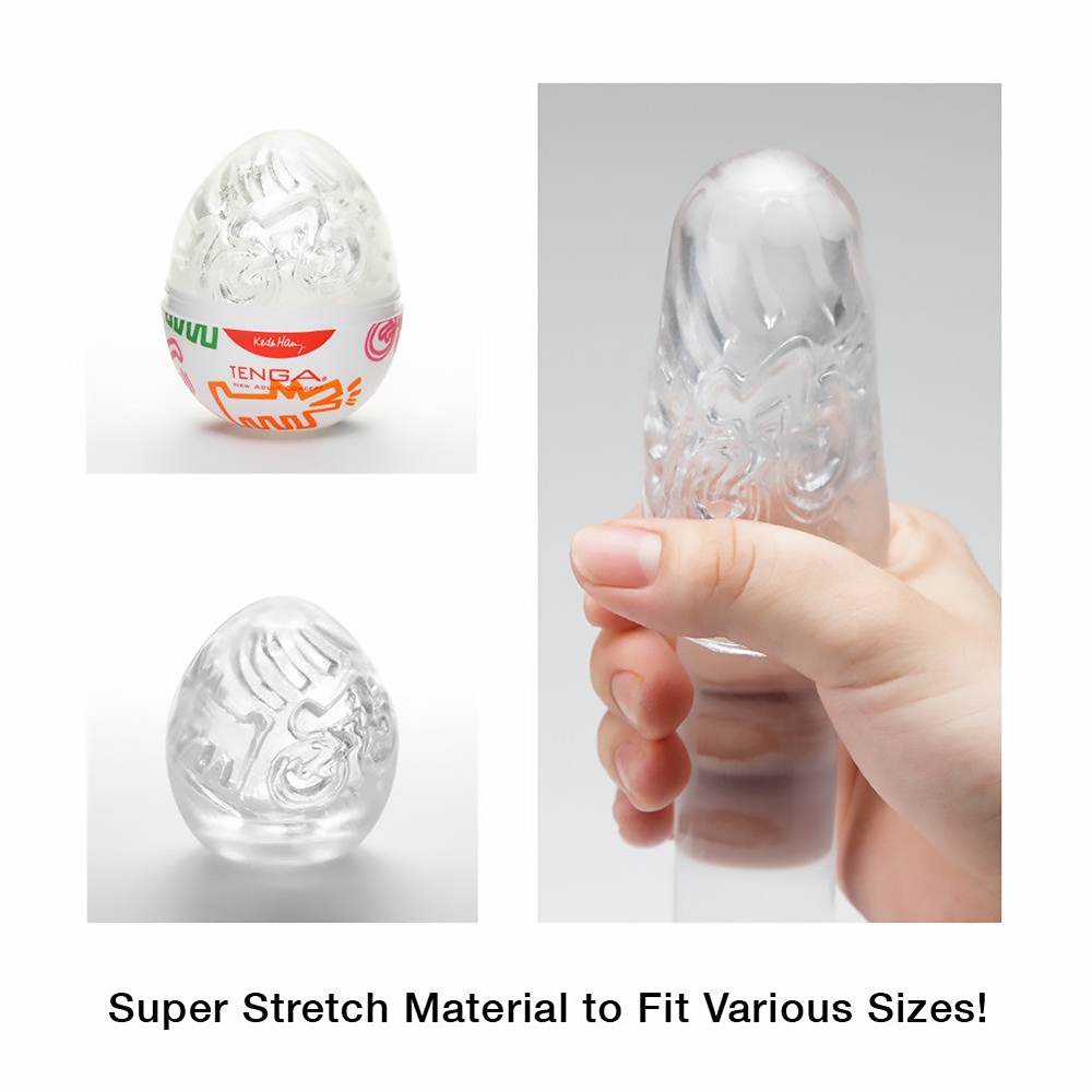 Close-up of the  TENGA vibrator for texture detail
