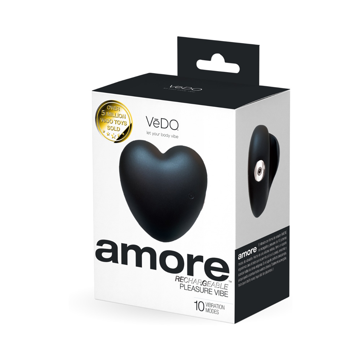 Product image of the Black VeDO vibrator on clean background
