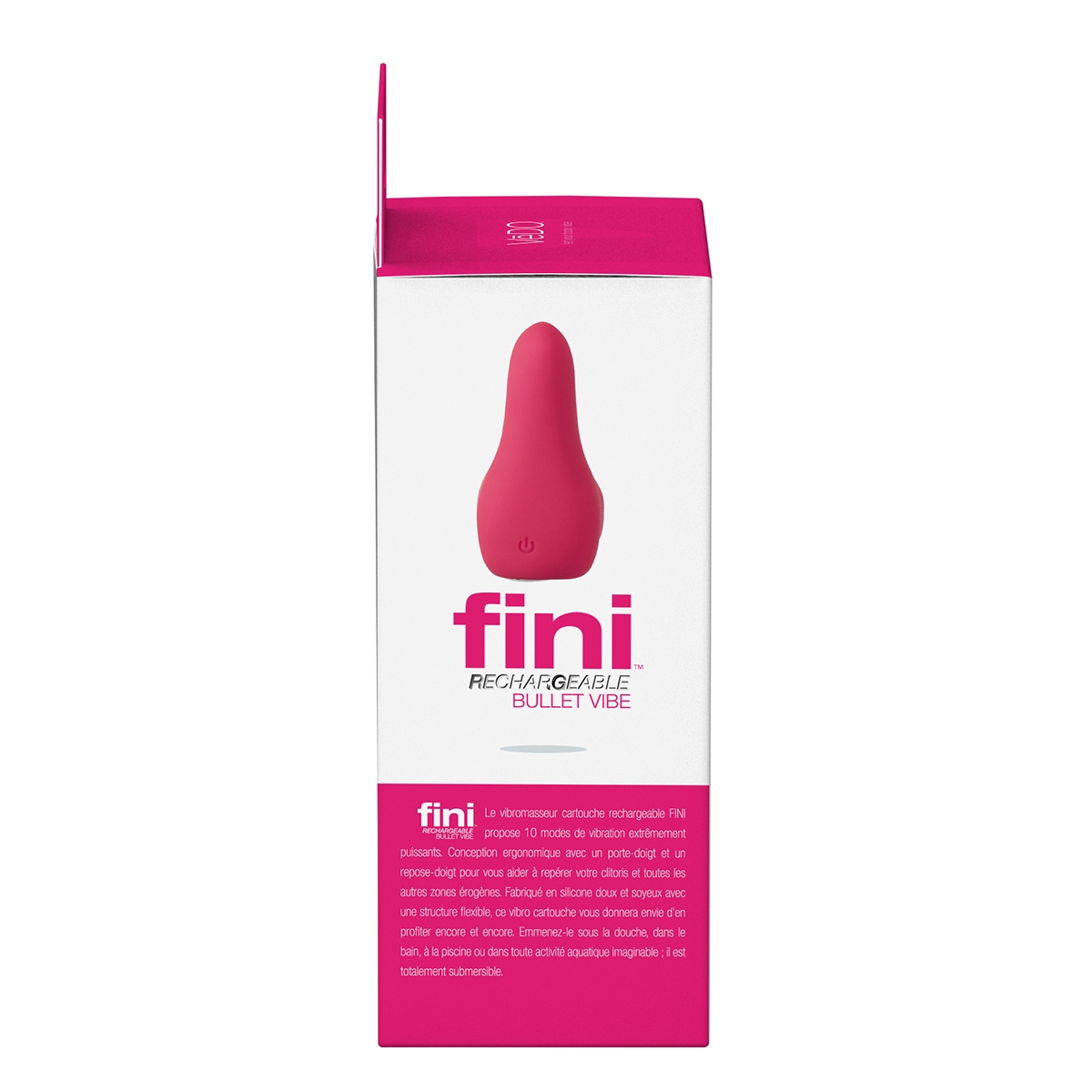 Close-up of the Pink VeDO vibrator for texture detail