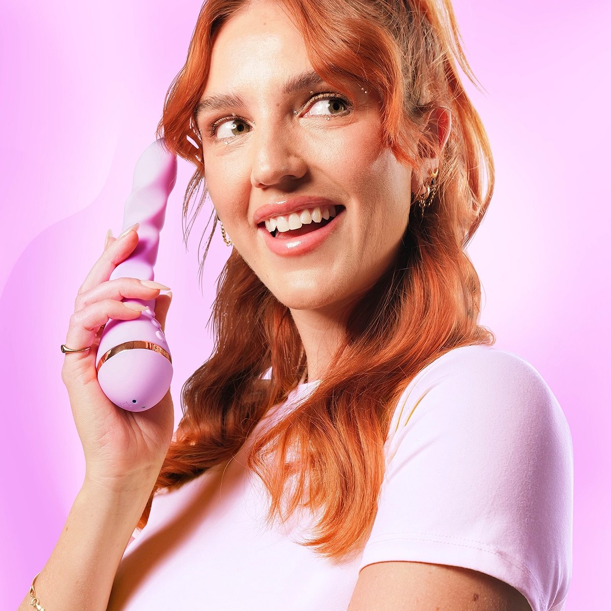 Close-up of the  VUSH vibrator for texture detail