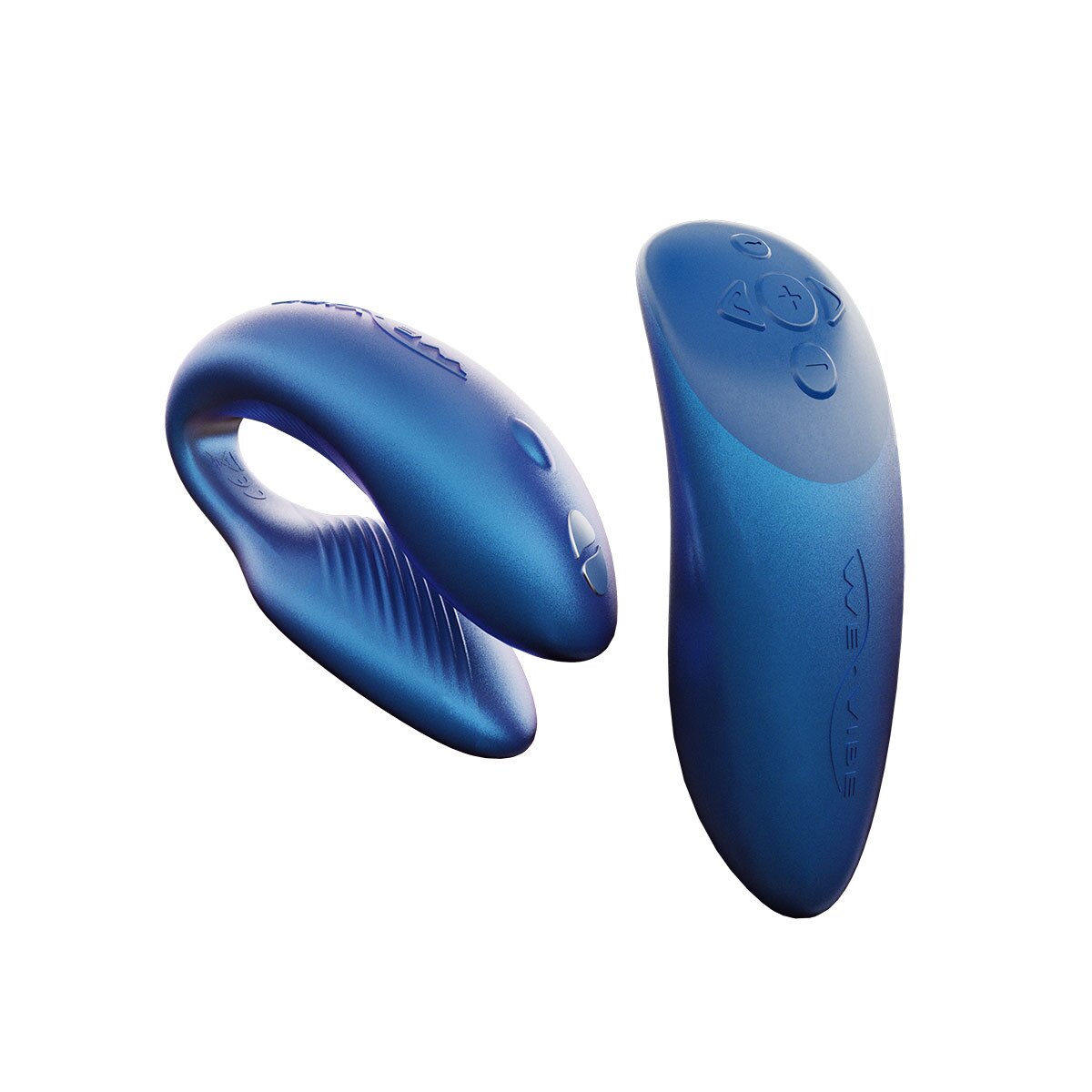 Blue We-Vibe vibrator Chorus Cosmic NEW shown in hand for scale