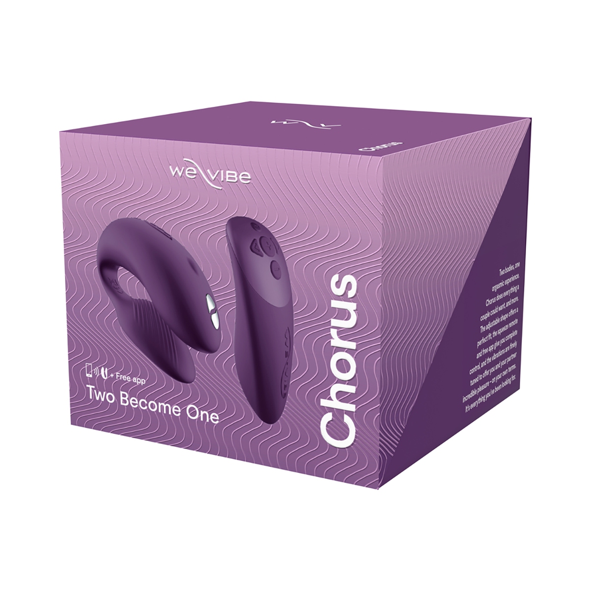 Close-up of the Purple We-Vibe vibrator for texture detail
