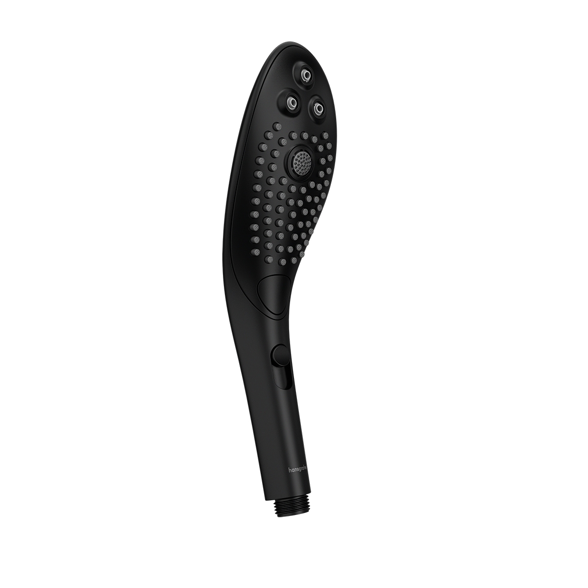 Black Womanizer vibrator Wave shown in hand for scale