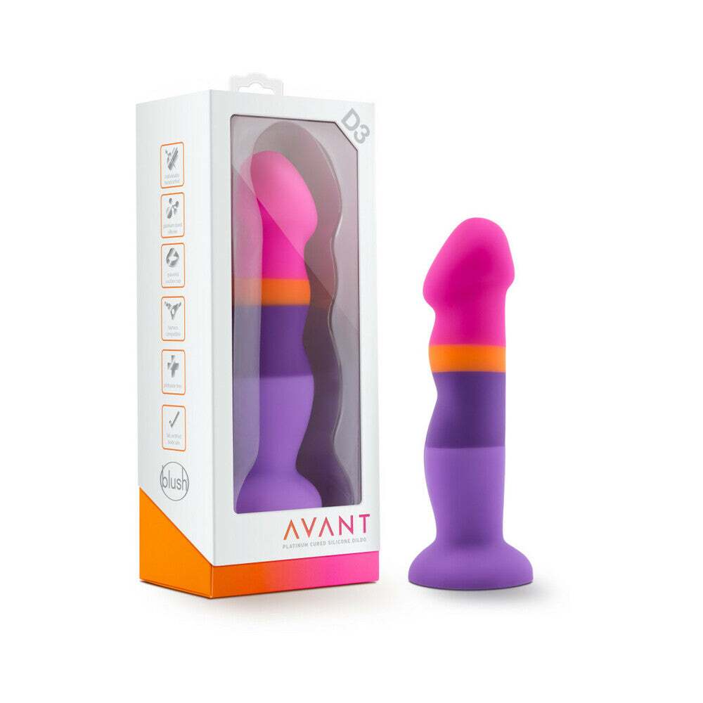 8 inch Dildo by Blush in Multi-Color shown for use by Her or Him