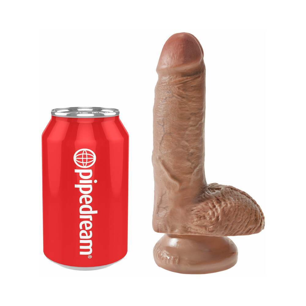 7 inch Dildo by Pipedream in Tan Light Brown Mocha shown for pegging Her or Him