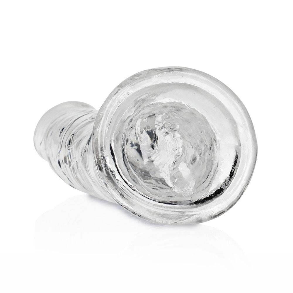 7 inch Dildo by Shots in Clear shown for pegging Her or Him