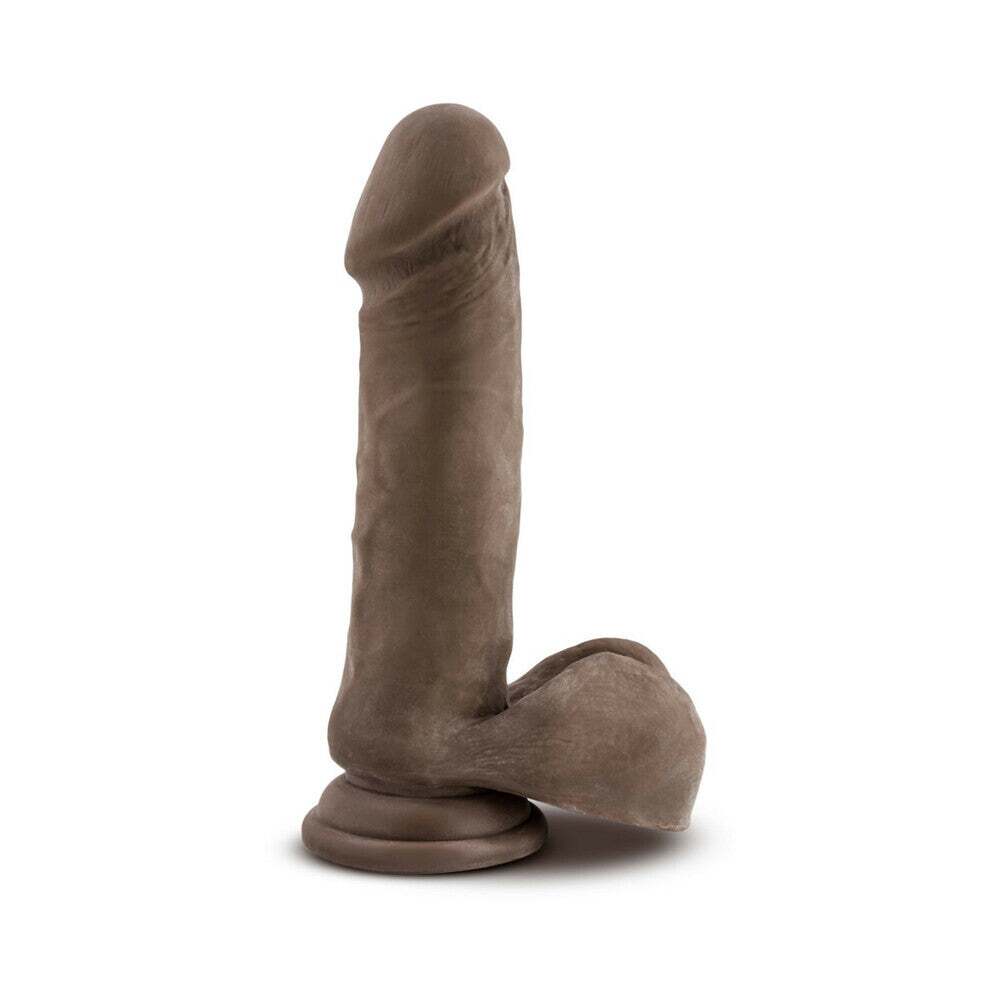 8 inch Dildo from Blush in Dark Brown designed for anal sex with Her or Him