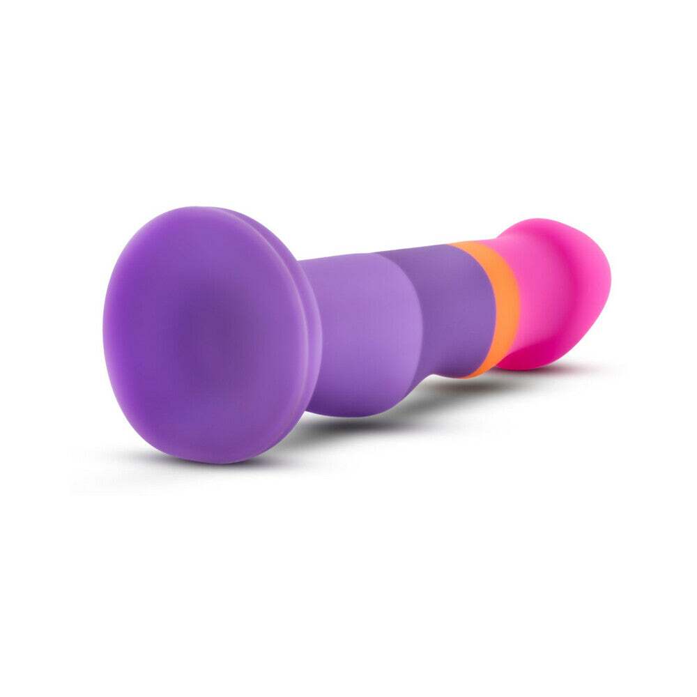 8 inch Dildo by Blush in Multi-Color shown for pegging Her or Him