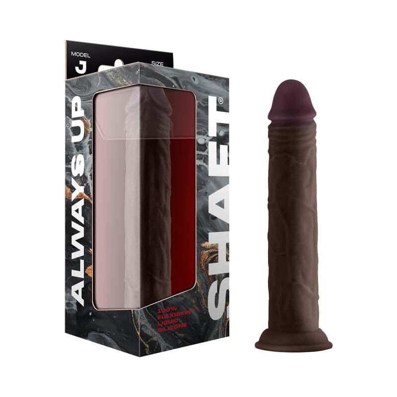 9.5 inch Dildo by Shaft in Brown Chocolate Cocoa shown for use by Her or Him