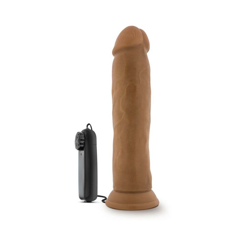 9.5 inch Dildo from Blush in Tan Light Brown Mocha designed for anal sex with Her or Him
