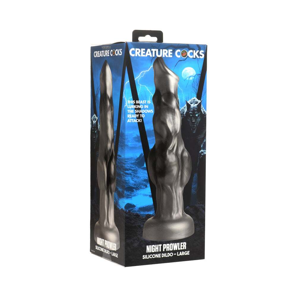 Dildo by XR Brands in Gray shown for use by Her or Him