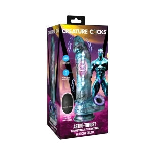 Dildo by XR Brands in Multi-Color shown for use by Her or Him