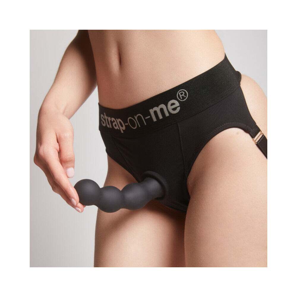 Dildo by Lovely Planet in Black shown for pegging Her or Him