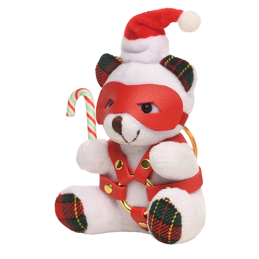 Buy  master series holiday bondage bear keychain white book for her.