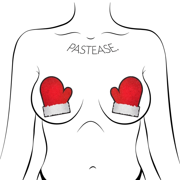 Wearing Santa Mittens nipples covers by Pastease can be fun and sexy!