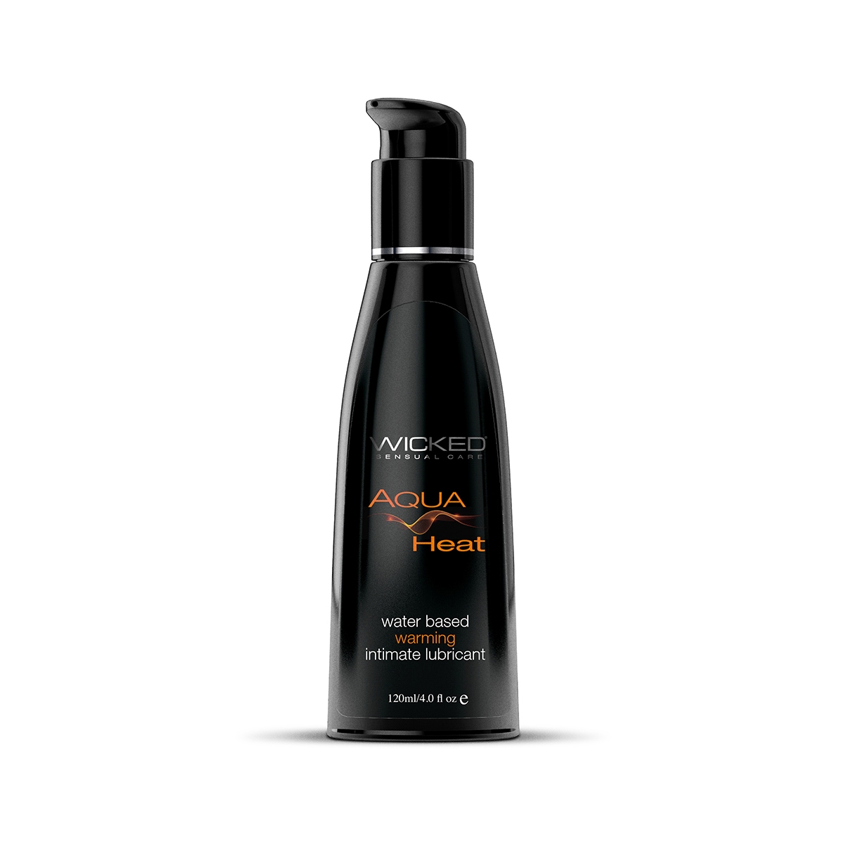 Bottle of  Water Based Lube Wicked Sensual Care showing clean, lightweight formula