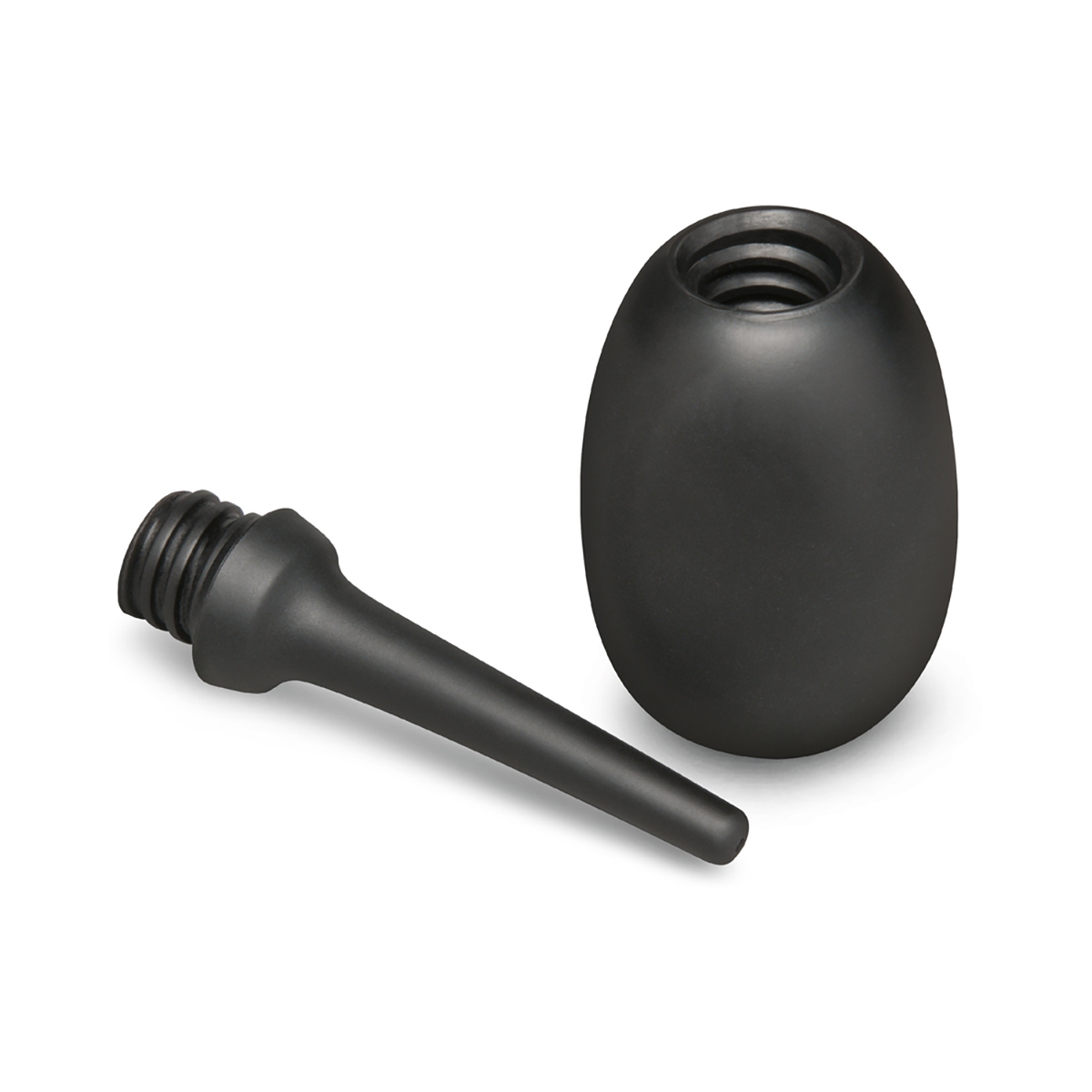 B-Vibe Flexible Silicone Anal Douche Black intimate cleansers and personal cleansing care by B-Vibe.