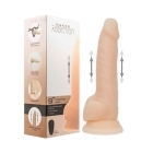 9 inch Dildo by BMS in Vanilla Ivory Beige shown for use by Her or Him