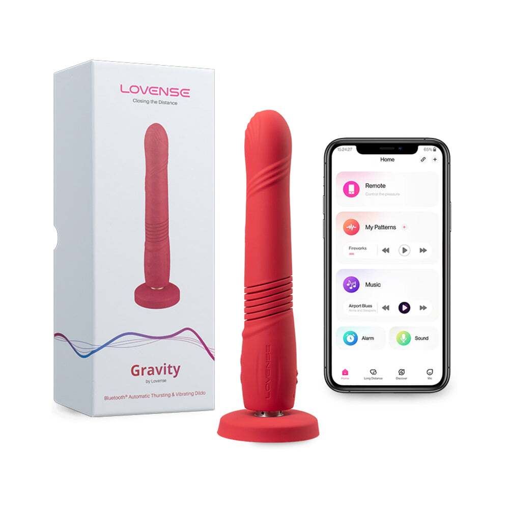 Dildo by Lovense in Hot Pink Magenta Fuchsia shown for use by Her or Him