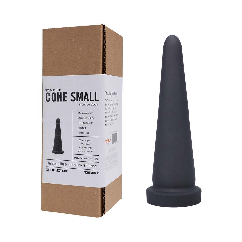 Dildo by Tantus in Black shown for use by Her or Him
