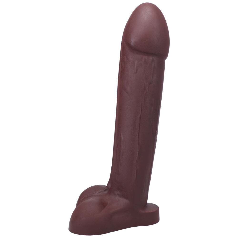 Dildo from Tantus in Wine Red Burgundy designed for anal sex with Her or Him