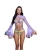 Lavender Melted Crayon Furry Trimmed Mesh Rave Shrug with sheer mesh