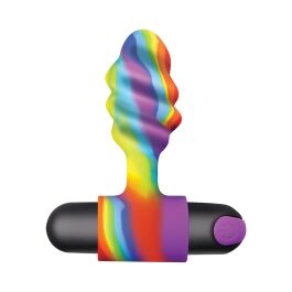 Buy a BANG! Vibrating Rainbow Butt Plug vibrator.