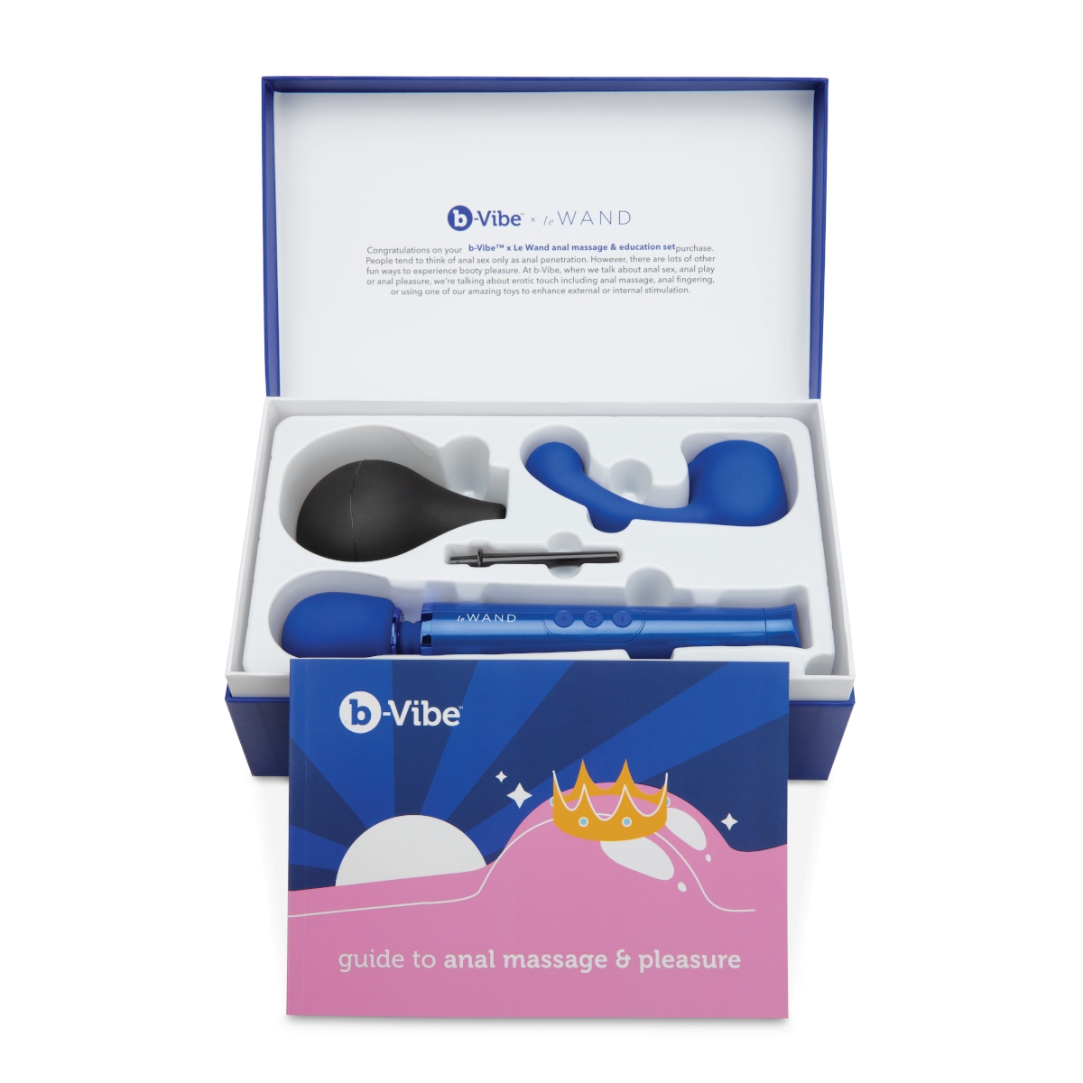 Close-up of the  B-Vibe vibrator for texture detail