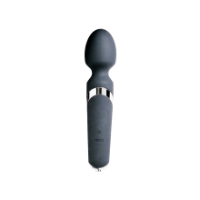 Black VeDO vibrator Wanda shown in hand for scale