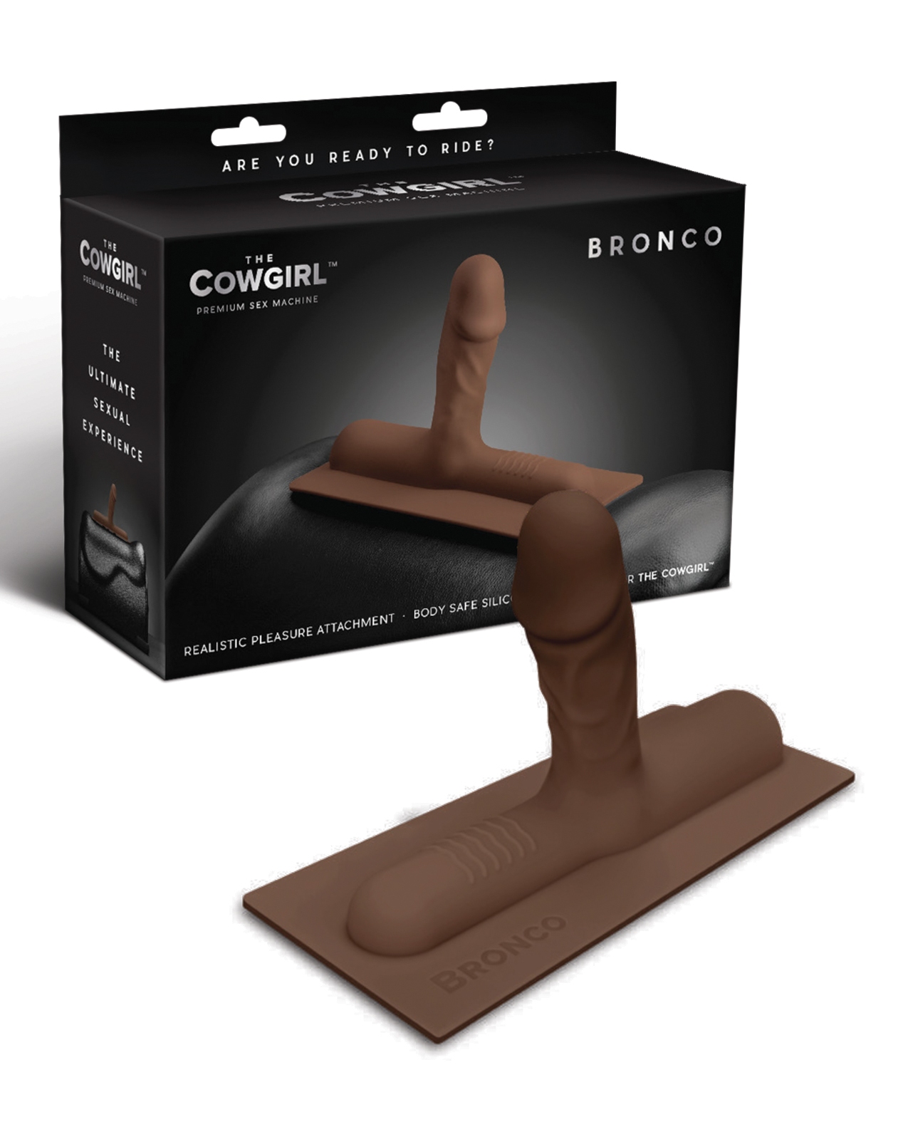 Shop The Cowgirl Bronco Silicone Attachment - Chocolate online
