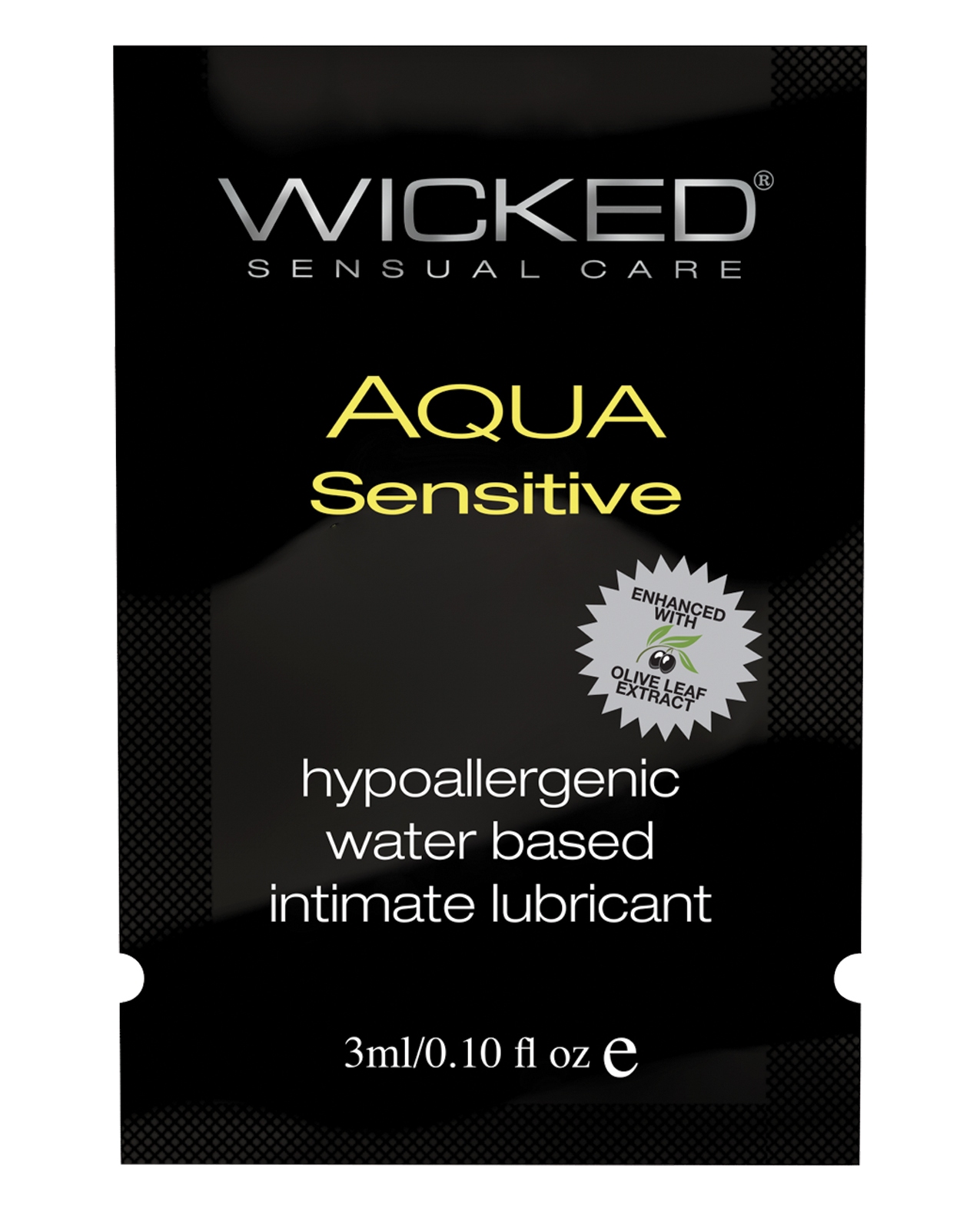 Shop Wicked Sensual Care Hypoallergenic Aqua Sensitive Water Based Lubricant - .1 oz online