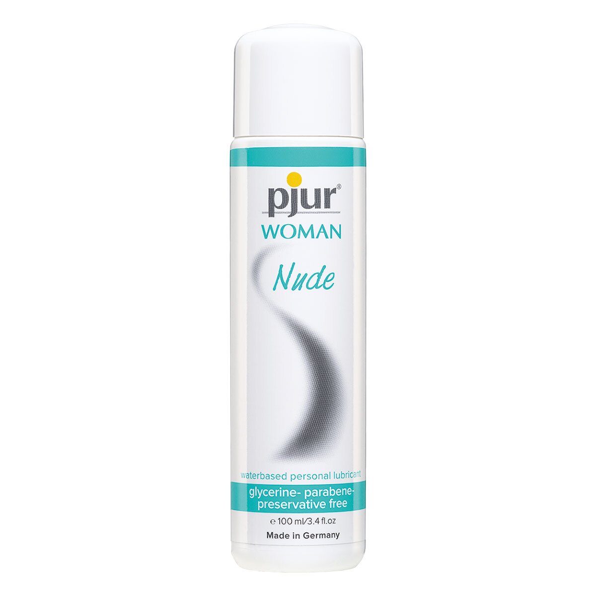 Bottle of 100 ml Water Based Lube Pjur showing clean, lightweight formula
