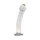 Dildo by Crystal Delights in Clear shown for use by Her or Him