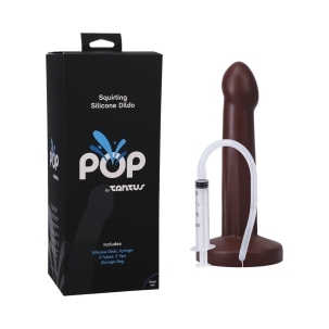 Dildo by Tantus in Brown Chocolate Cocoa shown for use by Her or Him