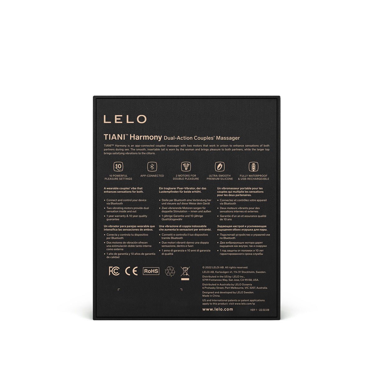 Close-up of the Aqua LELO vibrator for texture detail