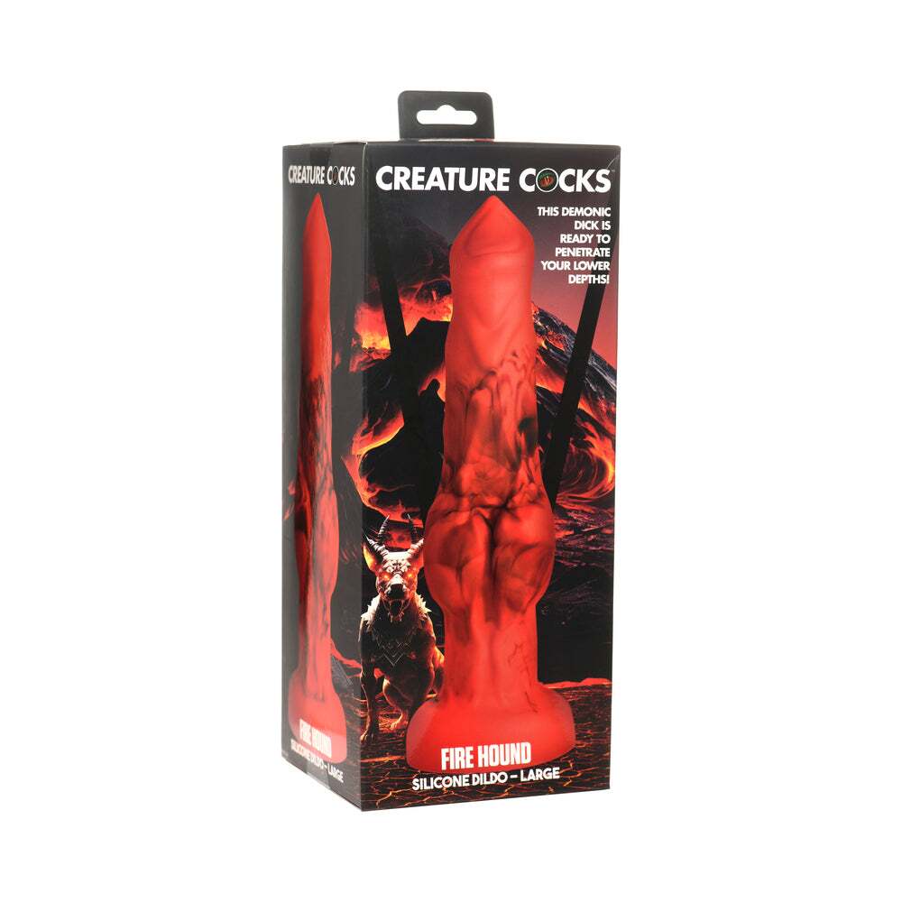 Dildo by XR Brands in Red shown for use by Her or Him