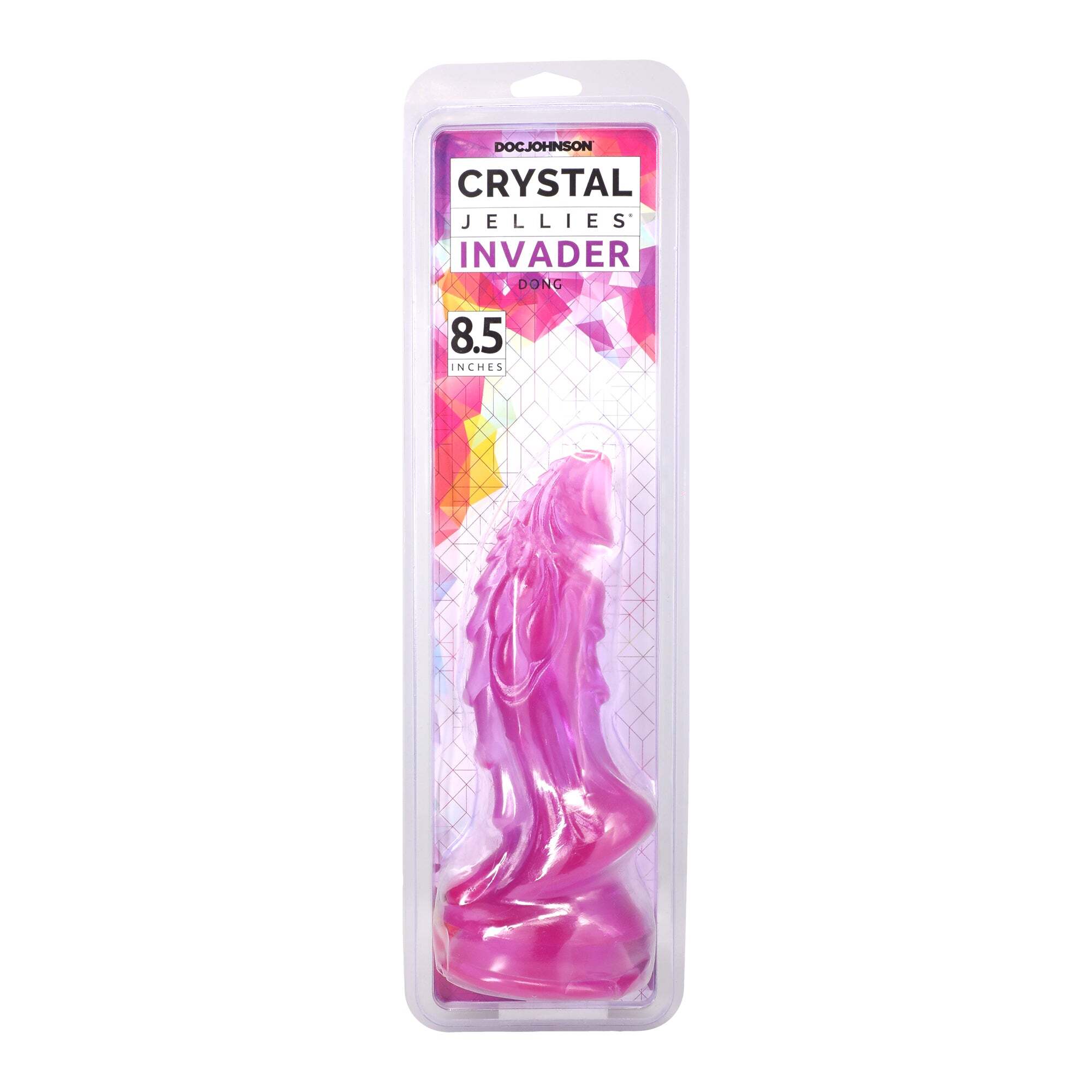 8.5 inch Dildo by Doc Johnson in Light Purple shown for use by Her or Him