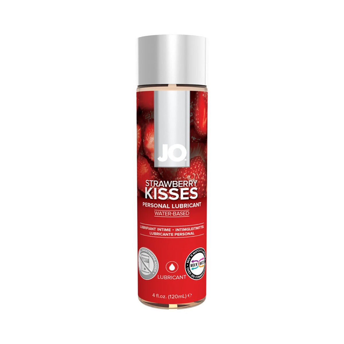 Bottle of  Organic Lube System JO showing clean, plant-based formula