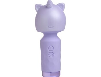 Buy a bang! Unicorn silicone wand vibrator.