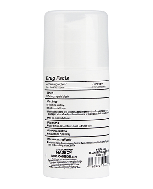 Order A Play Anal Desensitizing Gel - 3.4 oz online
