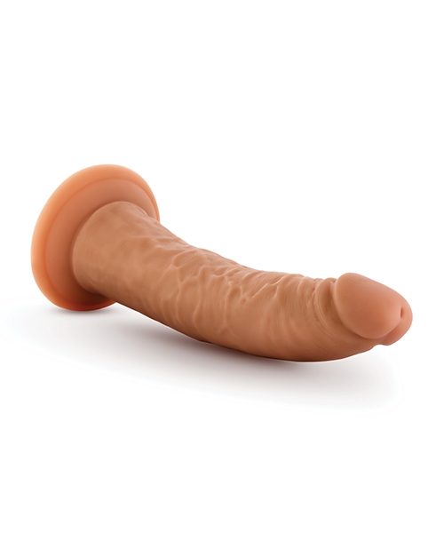 Blush Dr. Skin Glide 7.5" Self Lubricating Dildo - Mocha for sale