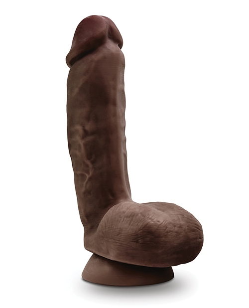 Order Blush Dr. Skin Glide 8.5" Self Lubricating Dildo w/Balls - Chocolate online