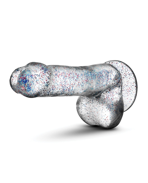 Blush Naturally Yours 6" Glitter Cock - Sparkling Clear for sale